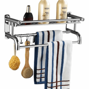 2 Toallero Extensible de 1 a 3 Niveles para Baño